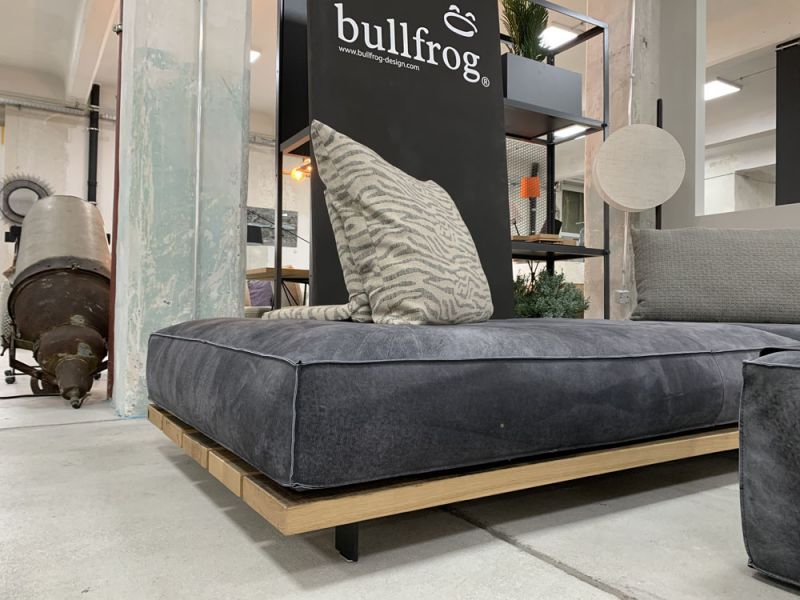 Bullfrog - Sofa - 0319 Tao - Leder grau - konfigurierbar