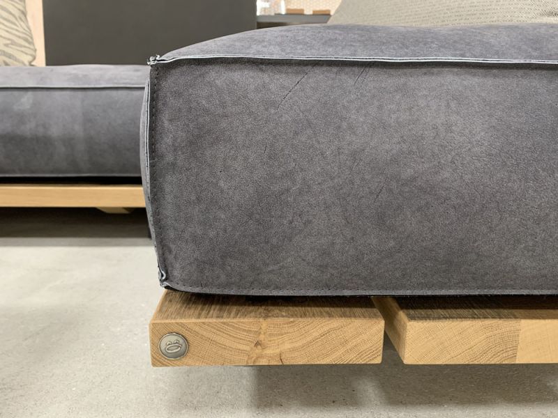 Bullfrog - Sofa - 0319 Tao - Leder grau - konfigurierbar