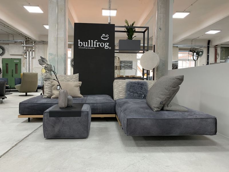 Bullfrog - Sofa - 0319 Tao - Leder grau - konfigurierbar
