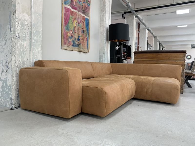 Bullfrog - Sofa - 1001 Camp - Leder braun - konfigurierbar
