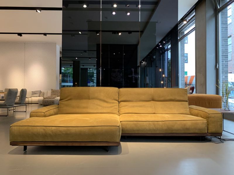 Bullfrog - Sofa - 0281 Siamo - Leder curry - konfigurierbar