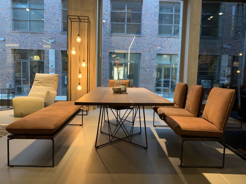 Bullfrog - Dinnerbank - 2117 Tablo - Leder braun - konfigurierbar