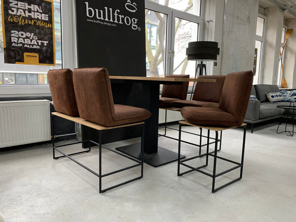 Bullfrog - Barhocker - 0919 Thekla - Leder braun - konfigurierbar