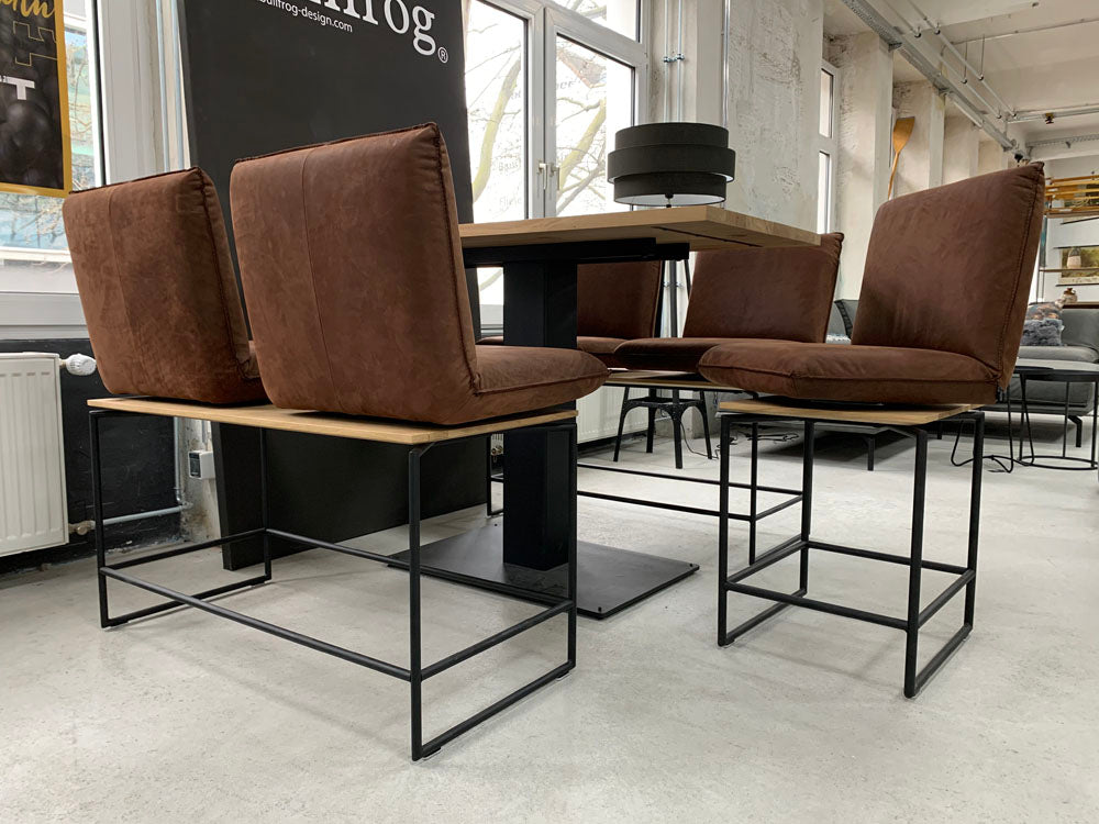 Bullfrog - Barhocker - 0919 Thekla - Leder braun - konfigurierbar