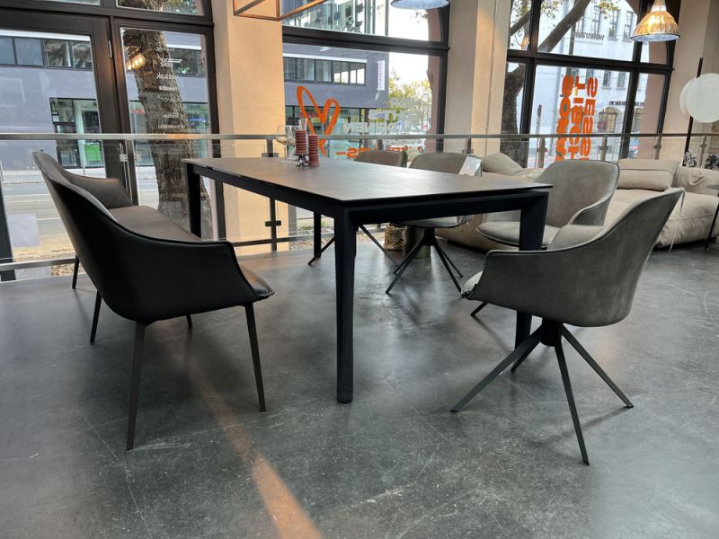 Mobliberica - Tisch ausziehbar - Ilex - Keramik schwarz - konfigurierbar