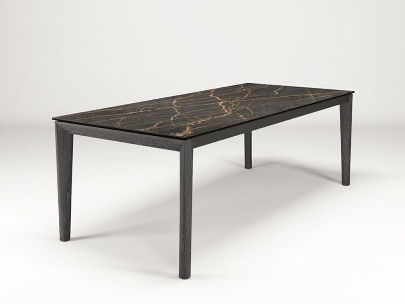 Mobliberica - Tisch ausziehbar - Ilex - Keramik schwarz - konfigurierbar
