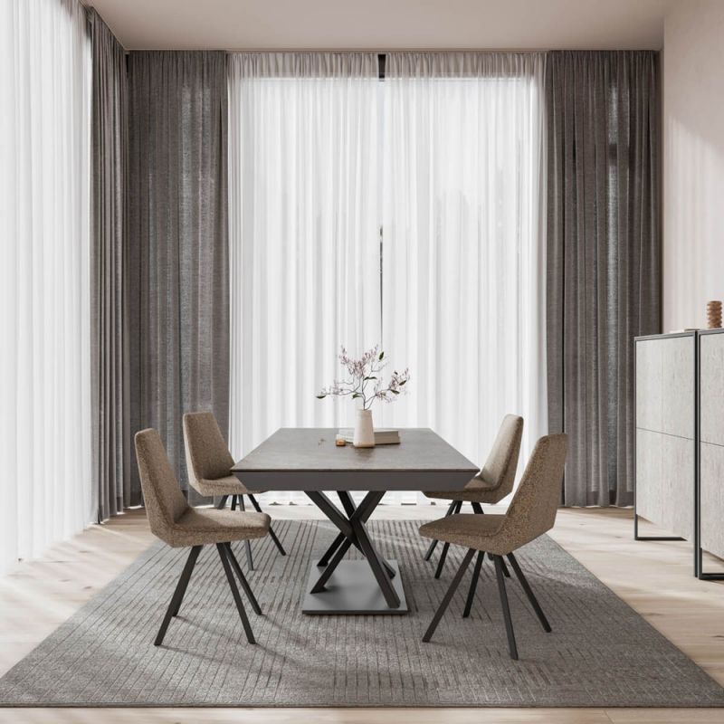 Mobliberica - Tisch ausziehbar - Mistral - Keramik beige - sofort verfügbar