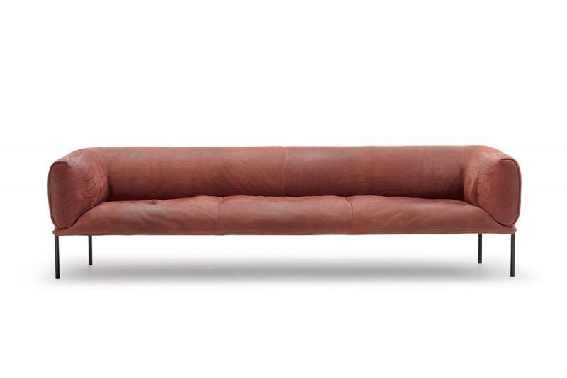 Molinari Design - Sofa - Rondo - Leder cognac - sofort verfügbar