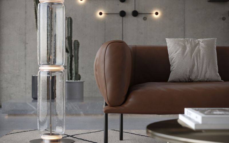 Molinari Design - Sofa - Rondo - Leder cognac - sofort verfügbar