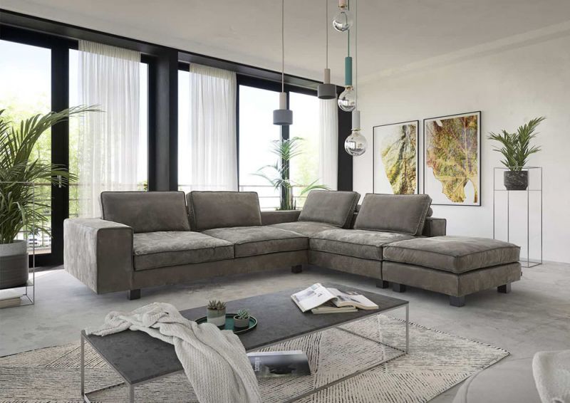 tommy M - Sofa - Long Beach - Stoff beige - konfigurierbar