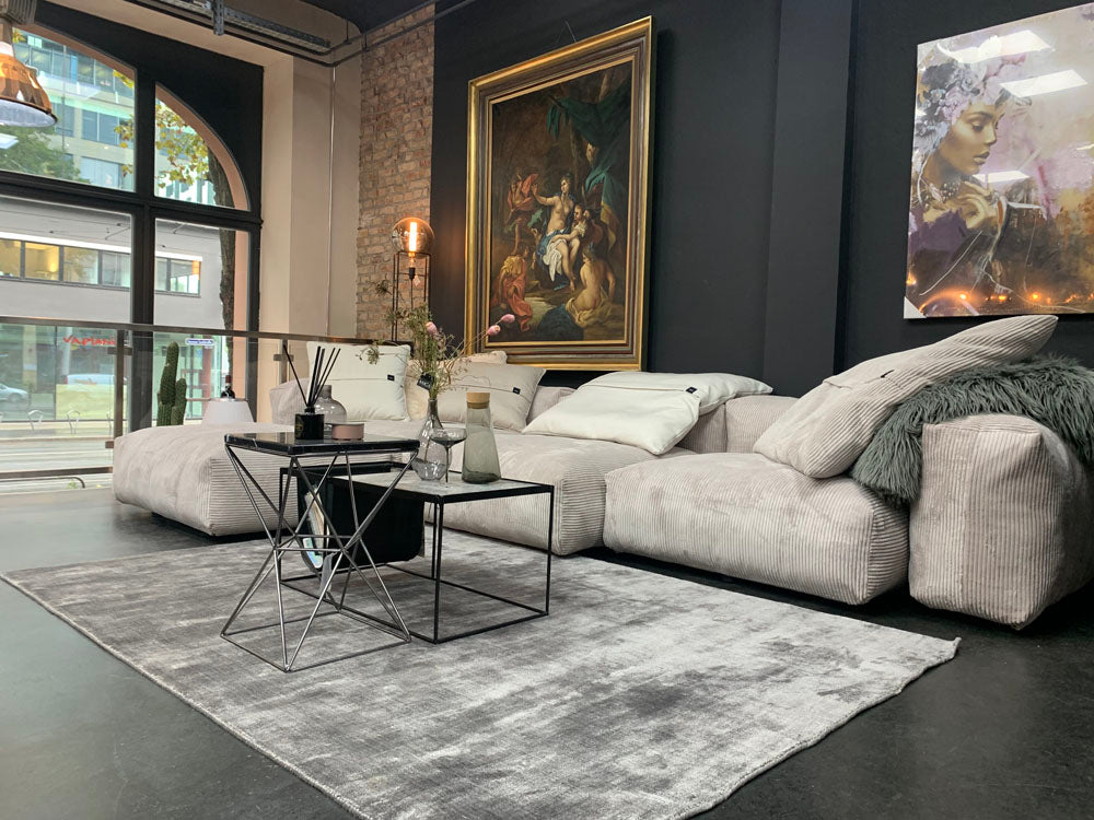 Vetsak - Modulsofa - Sofa - Stoff platinum - konfigurierbar