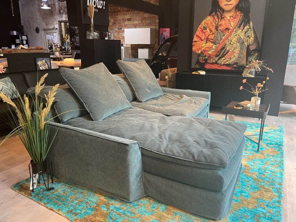 Furninova - Sofa - Sake - Stoff türkis - konfigurierbar